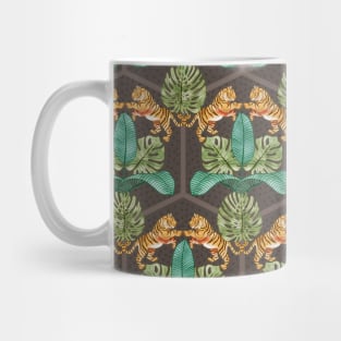 Geometric Tiger Jungle Watercolor Mug